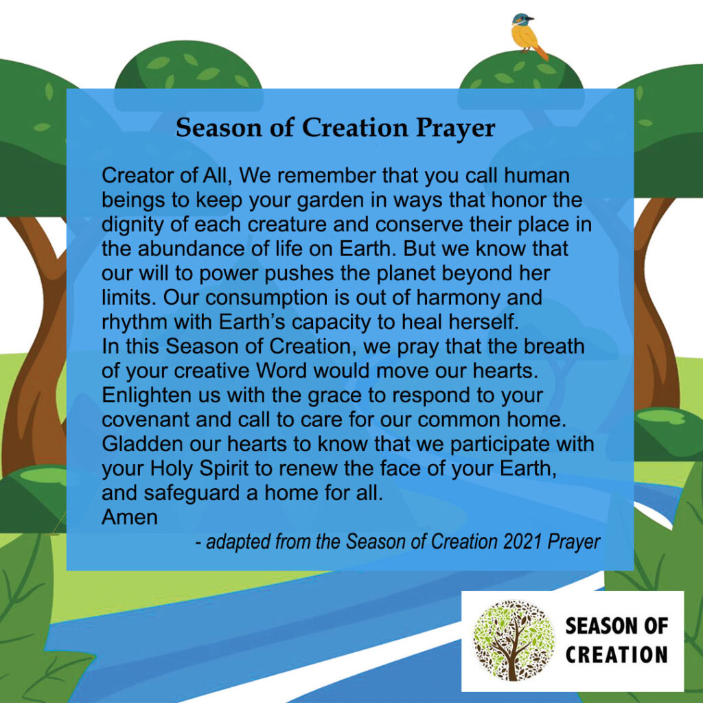 Season of Creation Prayer Season of Creation Congregation of the
