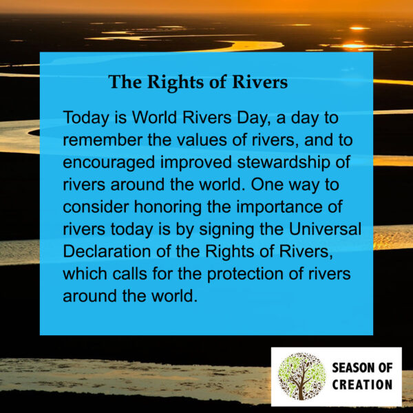 Creation Rights The Rights of Rivers – Season of Creation – CSJoseph